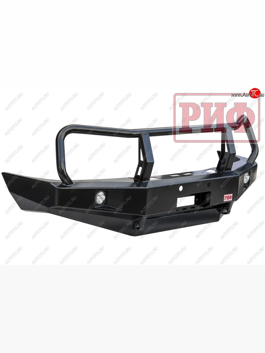 Бампер передний силовой РИФ Toyota Land Cruiser 10 100 2-ой рестайлинг (2005-2007) (С дополнительными фарами и защитной дугой)  в Самаре Самарской области