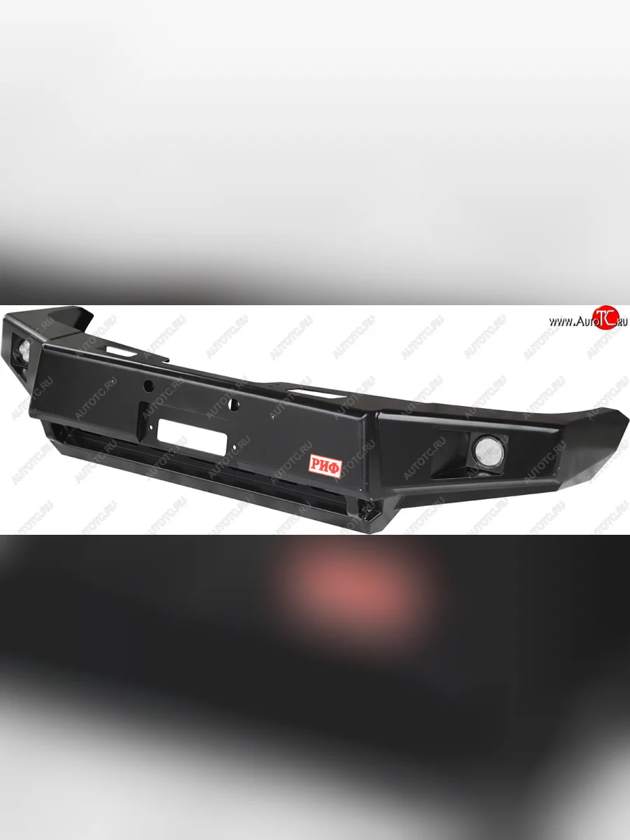 Бампер передний силовой (стандарт) РИФ ГАЗ Соболь 2217 Бизнес автобус 2-ой рестайлинг автобус (2010-2025) (С дополнительными фарами, без защитной дуги)  в Перми Пермском крае