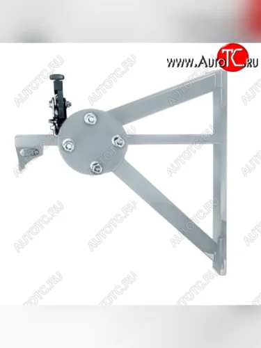 Кронштейн крепления запасного колеса Petroil Tuning (Сталь с полимерным покрытием в цвет серебристый ❞Искра❝) Лада ВАЗ Ларгус (2012-2025) дорестайлинг R90, рестайлинг R90