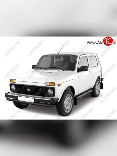 Защита переднего бампера (Ø63 мм) Petroil Tuning (Сталь с полимерным покрытием в цвет: черный ❞Шагрень❝) Лада ВАЗ нива 4х4 2121 (Legend) 3 дв. 2-ой рестайлинг (2021-2025)