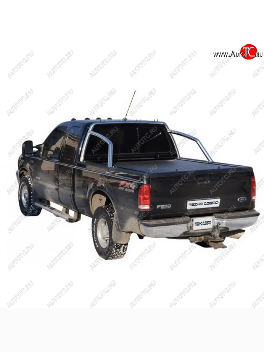 Защитная дуга багажника ТехноСфера (Техно Сфера) (Ø63,5 мм)  Ford F-250 (1998-2007) (С порошковым покрытием, Цвет: Серебристый)  в Воронеже Воронежской области