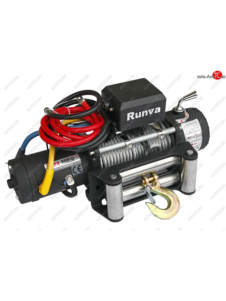 Лебёдка электрическая 9500 lbs 4350 кг Спорт Runva (стальной трос) Sym QuadRaider 600 (2010-2025)  в Керчи Республика Крым