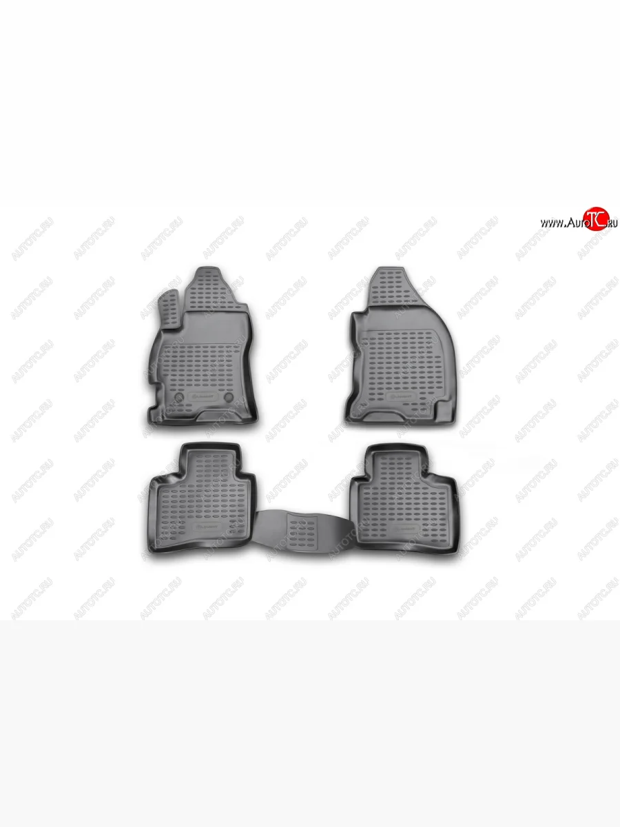 Коврики в салон Element 3D (полиуретан)  Ford Mondeo (2000-2007) (Черные)  в Керчи Республика Крым