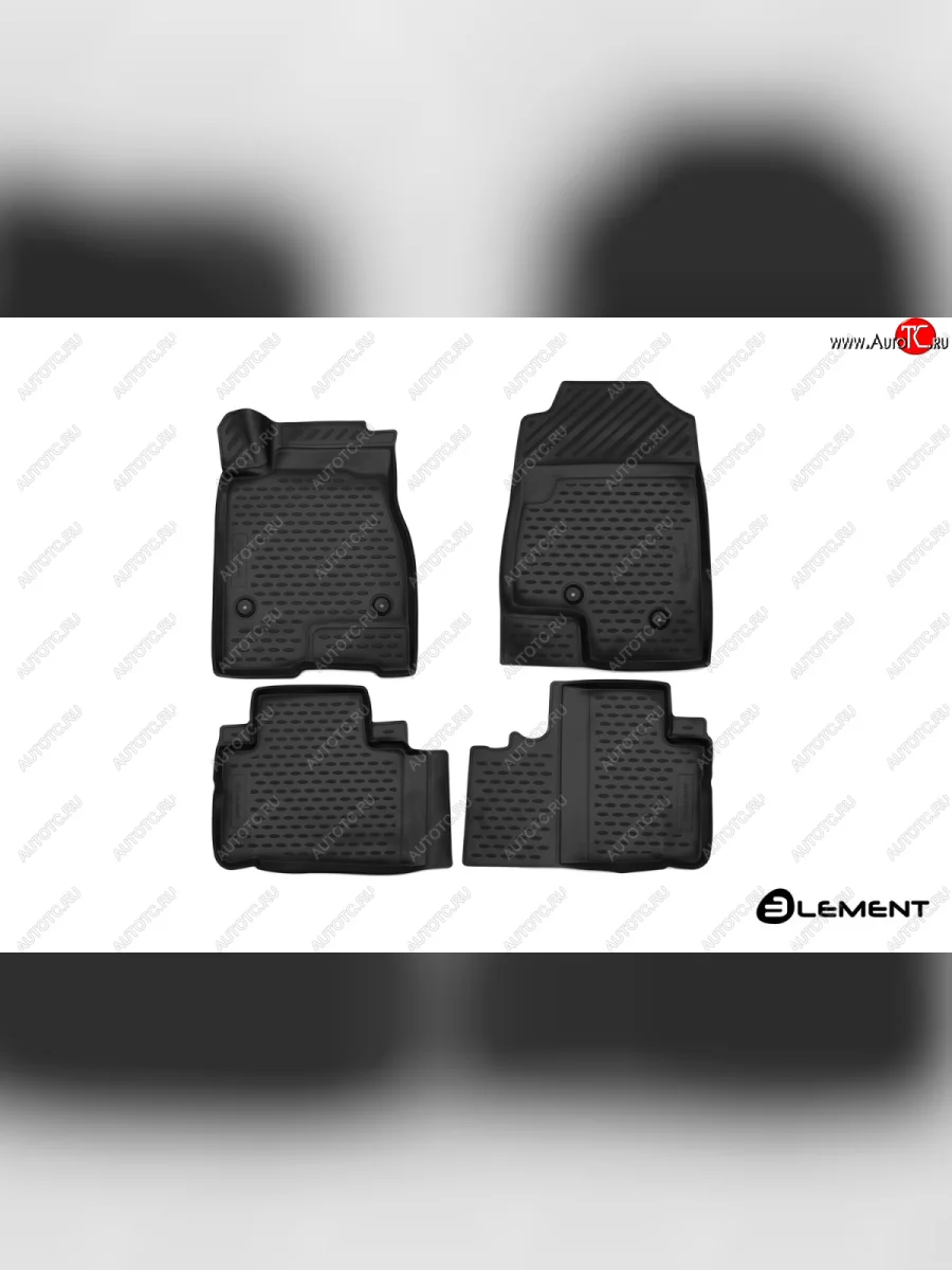 Коврики в салон Element 3D (полиуретан) Haval H6 (2013-2020) (Черные)  с доставкой в г. Керчь