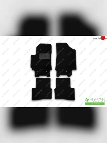 Коврики в салон Klever Standard (текстиль) (Черные) Hyundai Creta GS дорестайлинг (2015-2019)