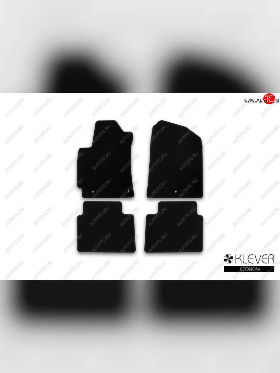 Коврики в салон Klever Econom (текстиль) Hyundai Elantra AD дорестайлинг (2016-2019) (Черные)  в Воронеже Воронежской области