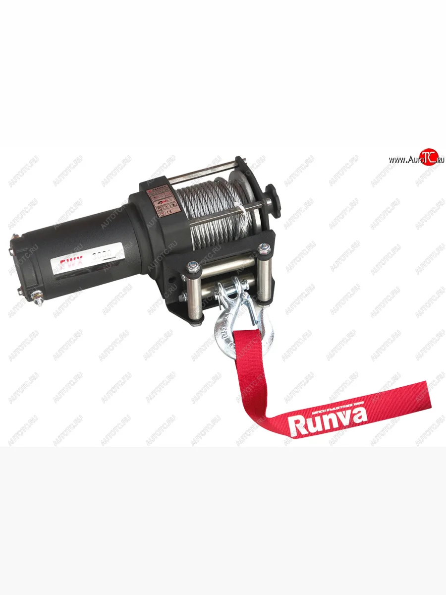 Лебёдка электрическая 3000A lbs 1361 кг Runva Mazda CX-7 ER рестайлинг (2010-2012) (стальной трос)  в Самаре Самарской области