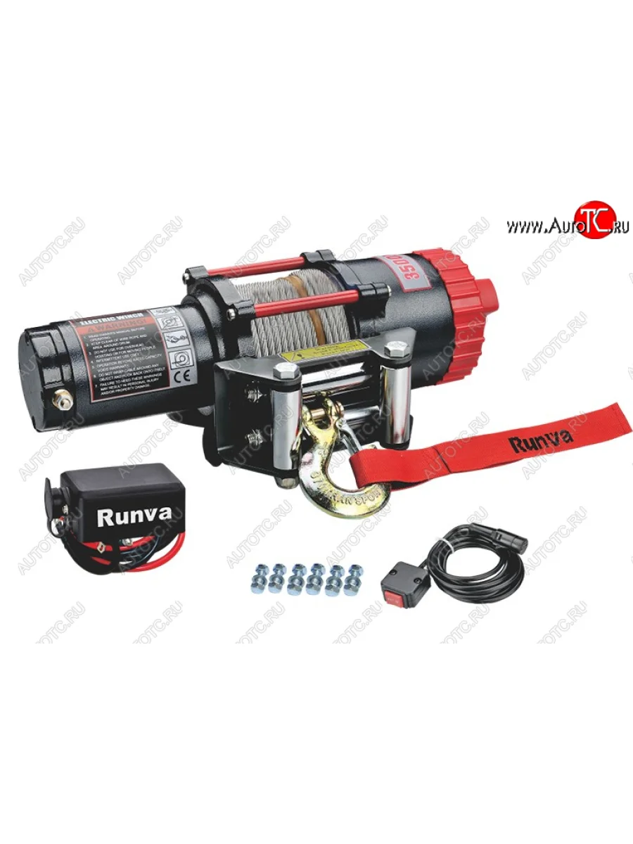 Лебёдка электрическая 3500A lbs 1588 кг Runva Geely EX5 1 (2024-2025) (стальной трос)  в Керчи Республика Крым