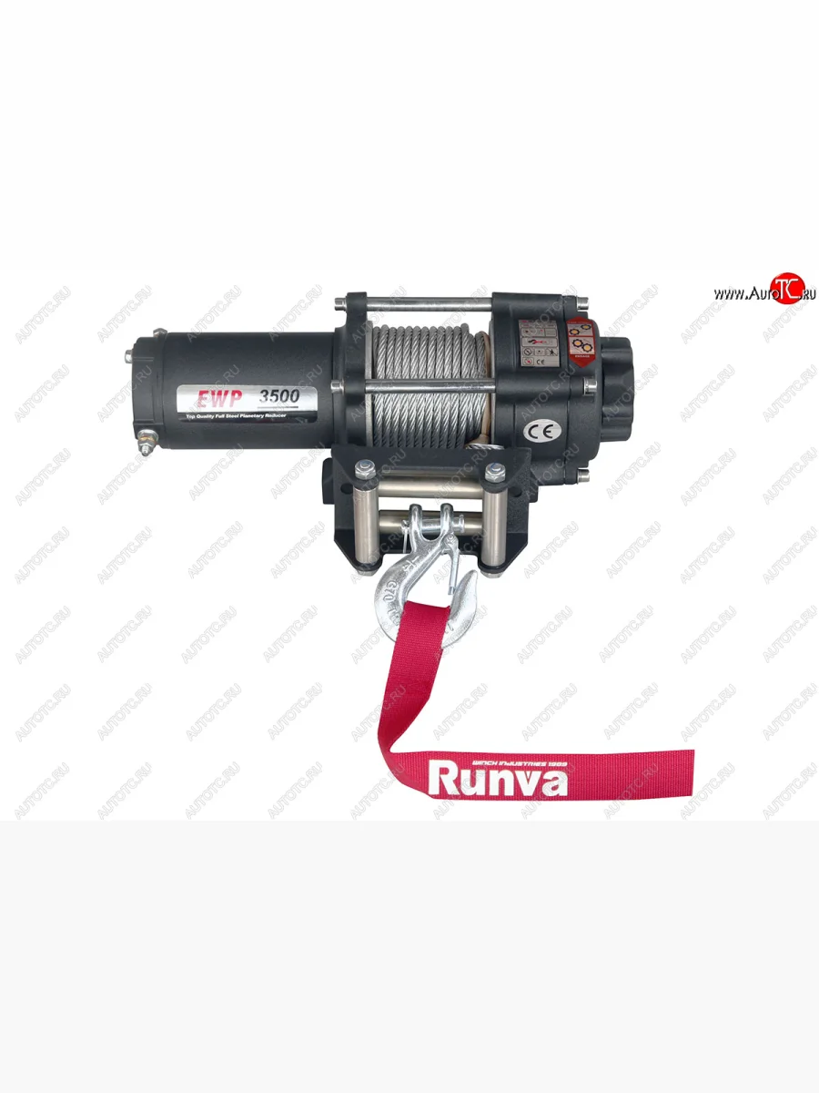 Лебёдка электрическая 3500A lbs 1588 кг Runva Mazda CX-7 ER рестайлинг (2010-2012) (стальной трос)  в Самаре Самарской области