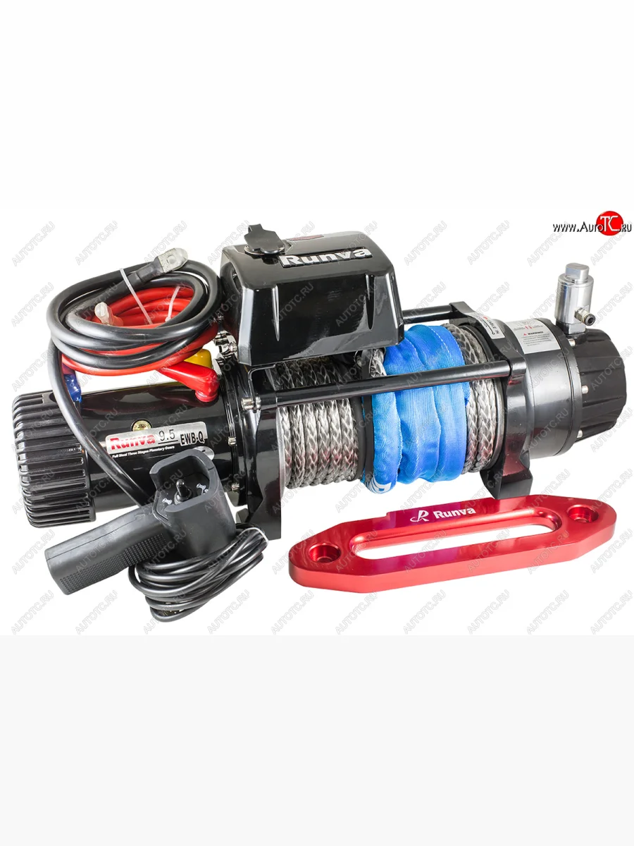 Лебёдка электрическая 9500 lbs 4350 кг Runva (влагозащищенная) Baltmotors MBX 750 (2014-2025) (синтетический трос, пневмороспуск)  в Перми Пермском крае
