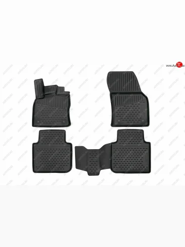 Комплект ковриков салона с повышенной износостойкостью Format KIA Rio 3 QB хэтчбек 5 дв. рестайлинг (2015-2017) (Черный)