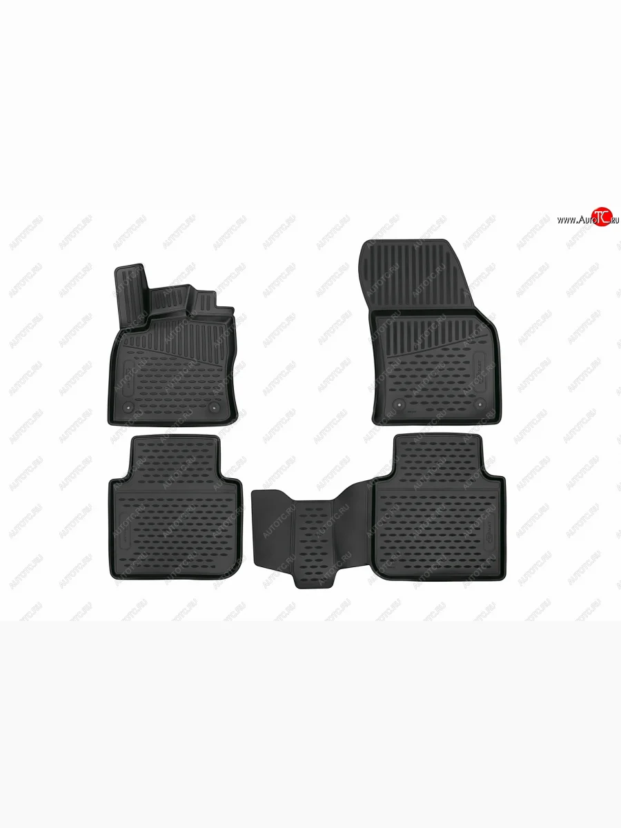 Комплект ковриков салона с повышенной износостойкостью Format KIA Rio 3 QB хэтчбек 5 дв. рестайлинг (2015-2017) (Черный)  с доставкой в г. Керчь