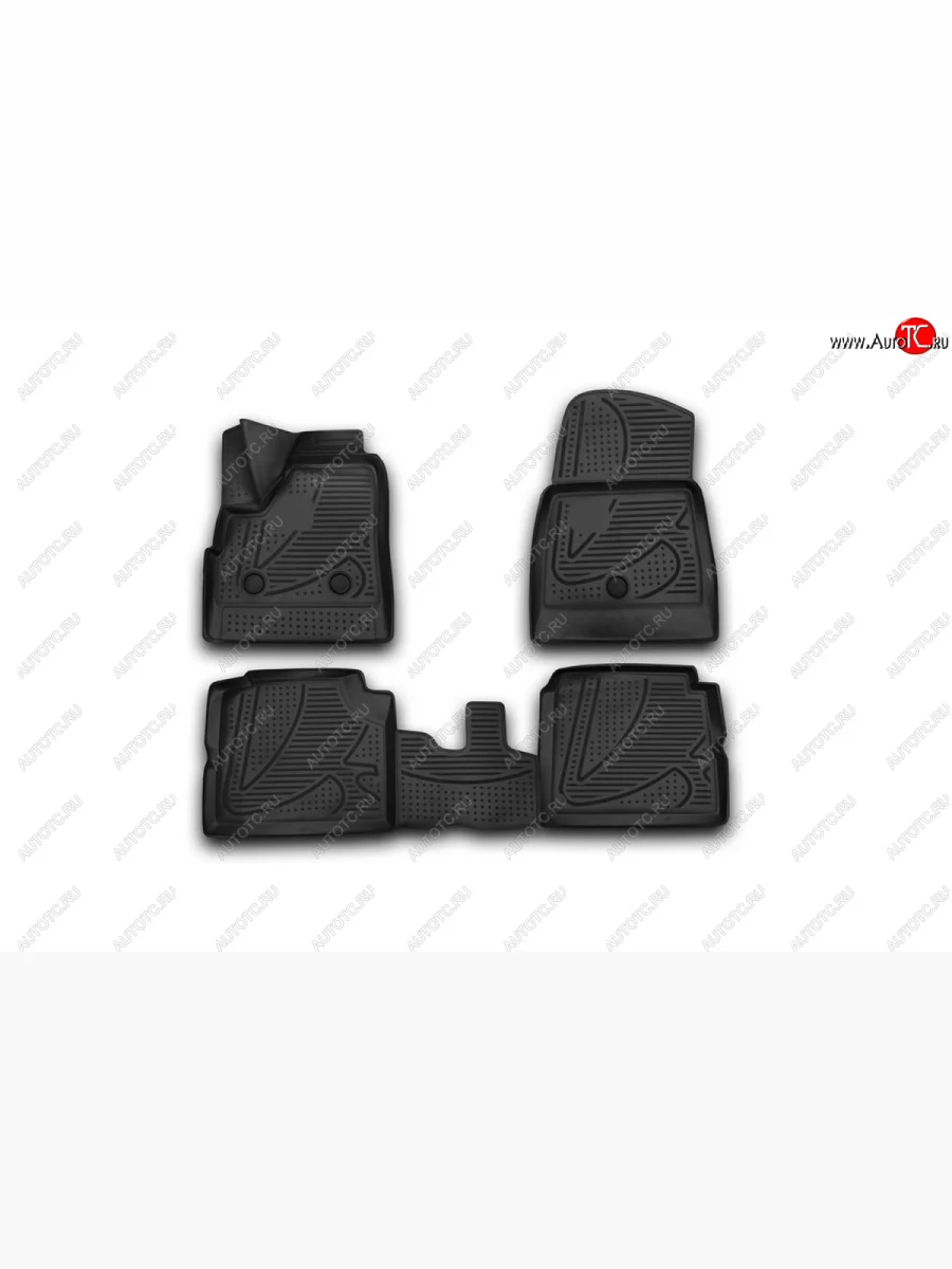 Коврики в салон Element 3D (полиуретан, 4 шт.) Лада ВАЗ нива 4х4 2131 5 дв. дорестайлинг (1993-2019) (Черные)  в Перми Пермском крае