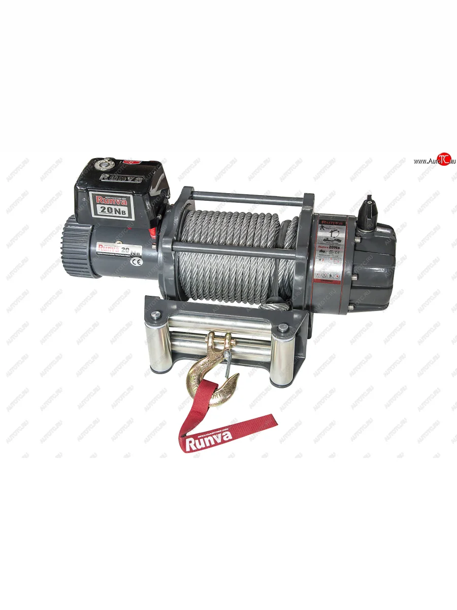 Лебёдка электрическая 20000 lbs Runva (влагозащищенная) Mercedes-Benz Vito W447 дорестайлинг (2015-2020) (стальной трос, 24v)