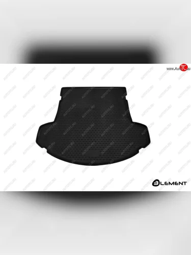 Коврик в багажник Element (полиуретан) (Черные, сложенный 3-ий ряд) Mazda CX-9 TC дорестайлинг (2015-2025)