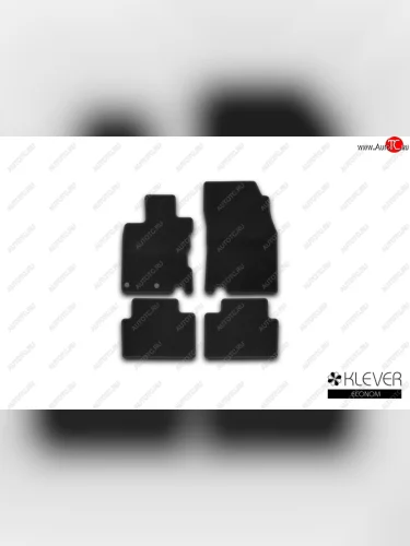 Коврики в салон Klever Econom (текстиль, 4 шт., европейской сборки) (Черные) Nissan Qashqai 2 J11 дорестайлинг (2013-2019)