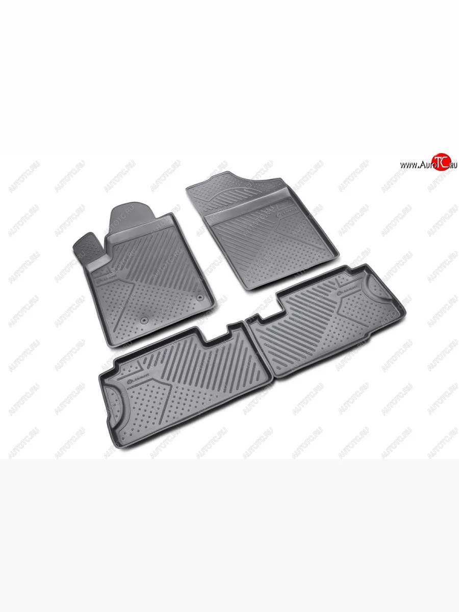 Коврики в салон Element (полиуретан)  Peugeot Partner (2008-2022) B9 (Черные)  в Керчи Республика Крым