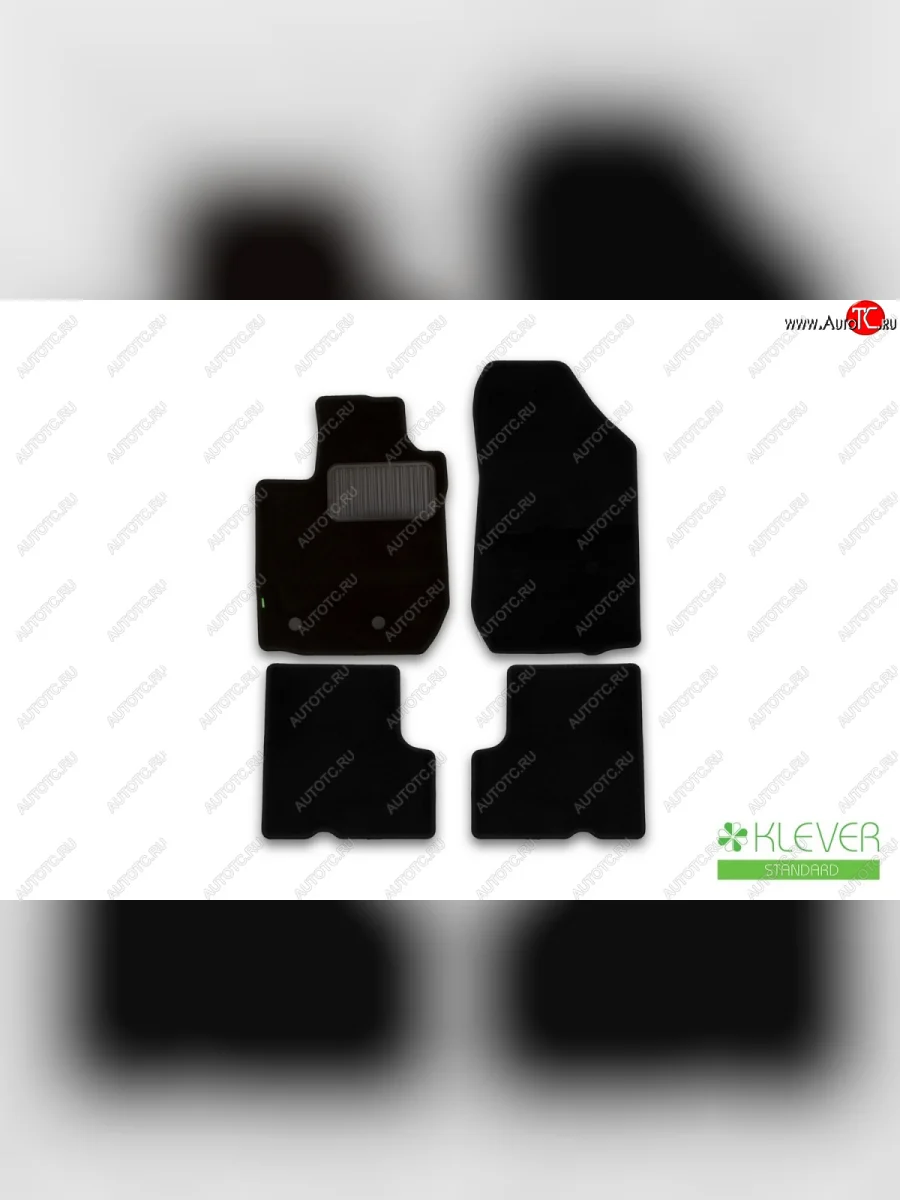 Коврики в салон Klever Standard (текстиль, 4 шт.) Renault Kaptur дорестайлинг (2016-2020) (Черные)  в Керчи Республика Крым