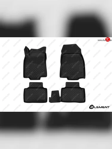 Коврики в салон Element 3D (полиуретан) (Черные) Renault Koleos  2 (2016-2025)