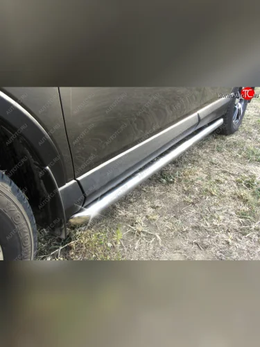 Защита порогов Slitkoff (Ø57 мм) Toyota RAV4  XA40 (2015-2019) 5 дв. рестайлинг