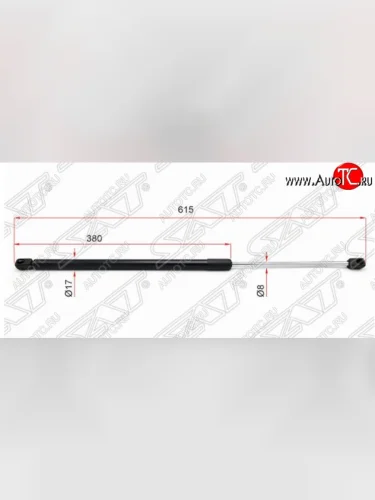 Упор багажника SAT Renault Scenic 2 (2003-2009)