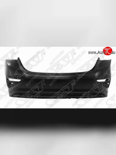 Задний бампер SAT (в сборе с нижней частью, пр-во Тайвань) KIA Cerato  4 BD (2018-2021) дорестайлинг седан