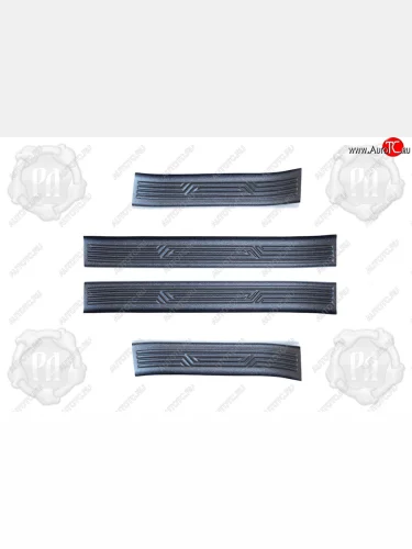 Комплект накладок на порожки автомобиля RA (Передние + задние) BMW X3  G01 (2017-2023) дорестайлинг, рестайлинг