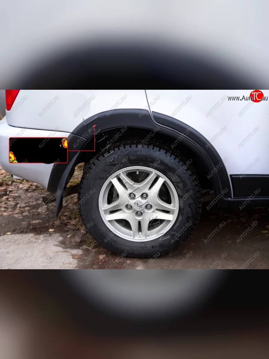 Расширитель колесной арки (вынос 10 мм, задний правый) RA Chery Tiggo T11 дорестайлинг (2005-2013) (поверхность шагрень)  с доставкой в г. Керчь