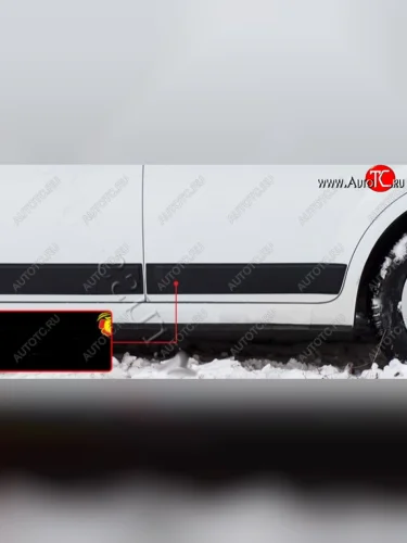 Молдинг двери задний левый RA (Поверхность шагрень) Ford Focus 2 хэтчбэк 5 дв. рестайлинг (2007-2011)