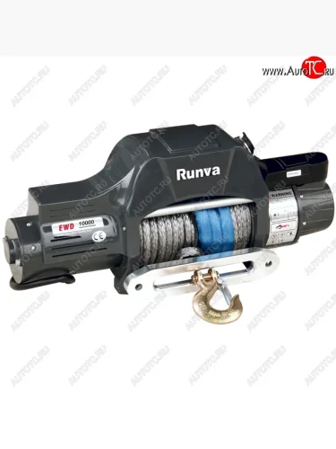 Лебёдка электрическая 10000 lbs 4536 кг Runva (синтетический трос, двухскоростная, беспроводный пульт дистанционного управления) 