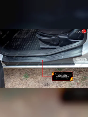 Накладки порогов в дверной проем на RA (Задние) Ford Fusion 1 хэтчбэк дорестайлинг (2002-2005)