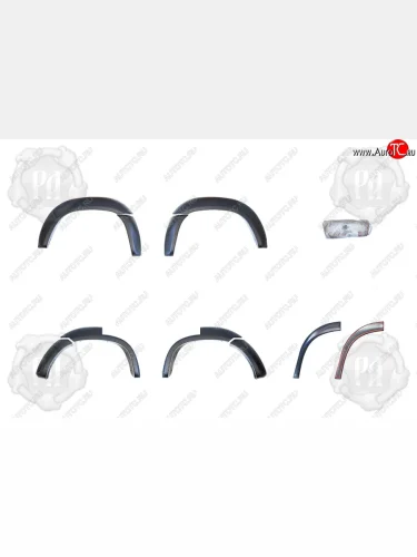 Расширители арок на RA (30 мм, комплект) (Поверхность глянец (под окраску)) Honda CR-V  RD1,RD2,RD3 (1999-2001) рестайлинг