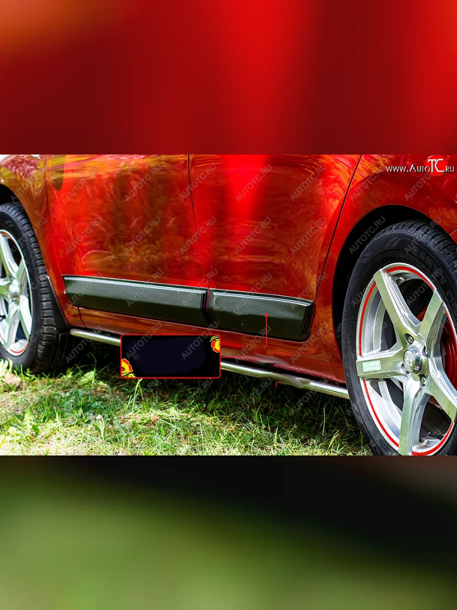 Молдинг двери на RA (задний левый) Hyundai Solaris HCR седан дорестайлинг (2017-2020) (Поверхность шагрень)  в Керчи Республика Крым