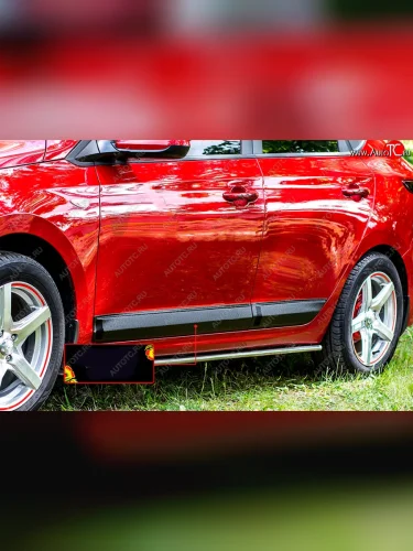 Молдинг двери на RA (передний левый) (Поверхность глянец под покраску) Hyundai Solaris HCR седан дорестайлинг (2017-2020)