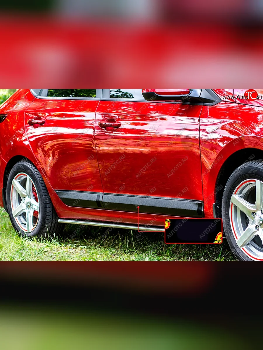 Молдинг двери на RA (передний правый) Hyundai Solaris HCR седан рестайлинг (2020-2022) (Поверхность шагрень)  в Перми Пермском крае