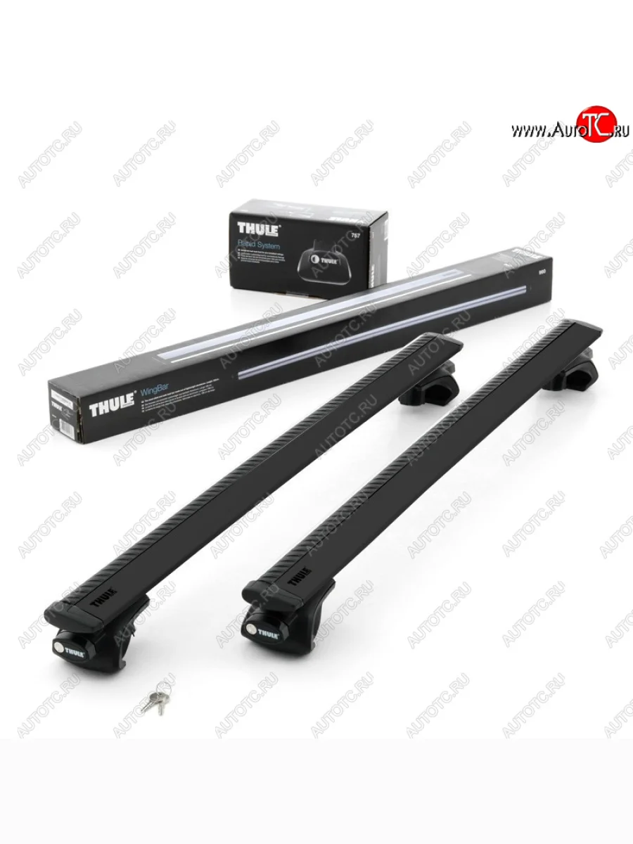 Поперечные дуги рейлингов THULE WingBar (длина дуг 127 см) BMW X5 E53 дорестайлинг (1999-2003) (цвет: черный)  в Керчи Республика Крым