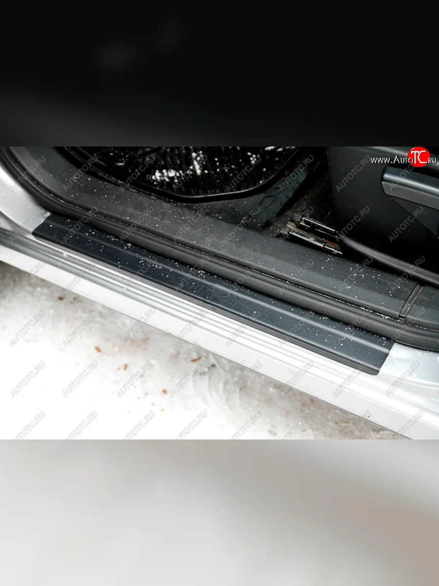 Накладки порожков салона RA Nissan Qashqai 1 J10 дорестайлинг (2007-2010) (Задние)  в Воронеже Воронежской области