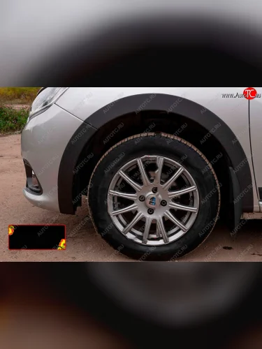 Накладка колесной арки RA (передняя левая) (Поверхность шагрень) Renault Logan 2 рестайлинг (2018-2025)