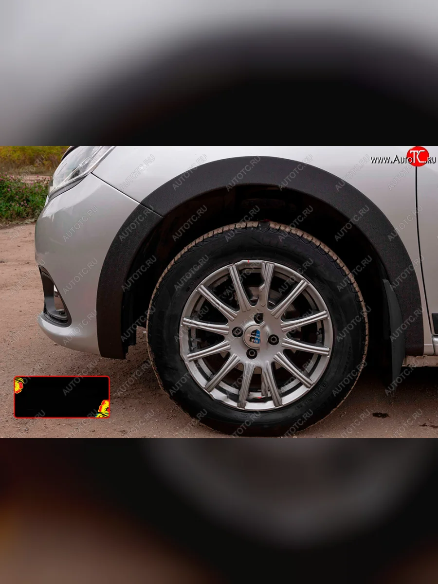 Накладка колесной арки RA (передняя левая) Renault Logan 2 рестайлинг (2018-2025) (Поверхность шагрень)  в Воронеже Воронежской области