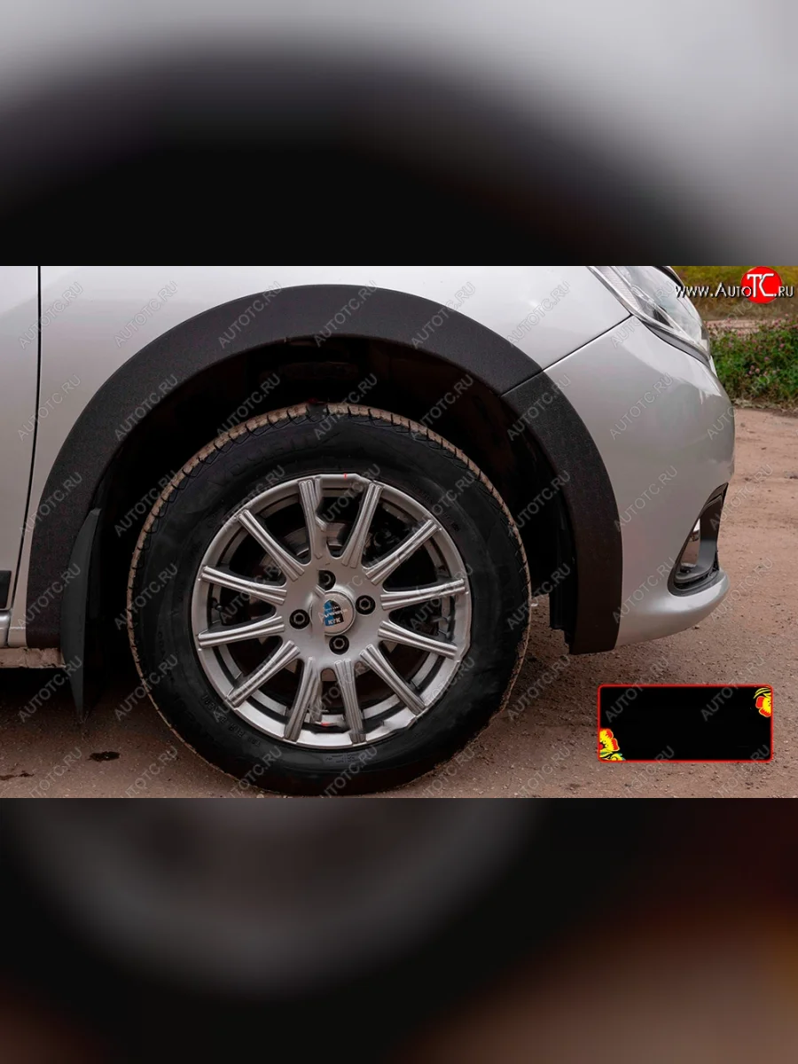 Накладка колесной арки RA (передняя правая) Renault Logan 2 рестайлинг (2018-2025) (Поверхность глянец под покраску, Неокрашенная)  в Перми Пермском крае