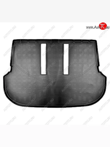 Коврик багажника Norplast (7 мест, разложенный 3 ряд) (Черный) Toyota Fortuner AN160 рестайлинг (2020-2025)