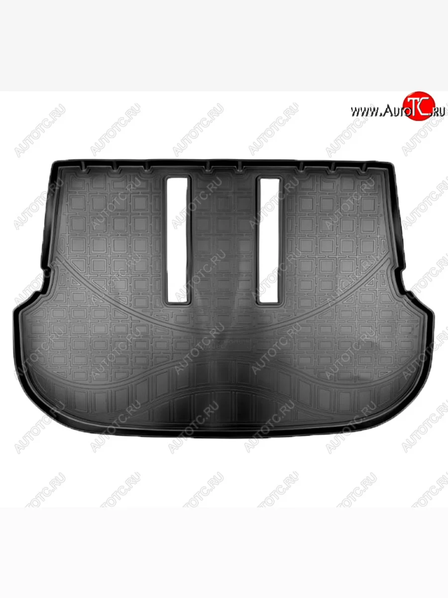Коврик багажника Norplast (7 мест, разложенный 3 ряд) Toyota Fortuner AN160 дорестайлинг (2015-2020) (Черный)  в Перми Пермском крае