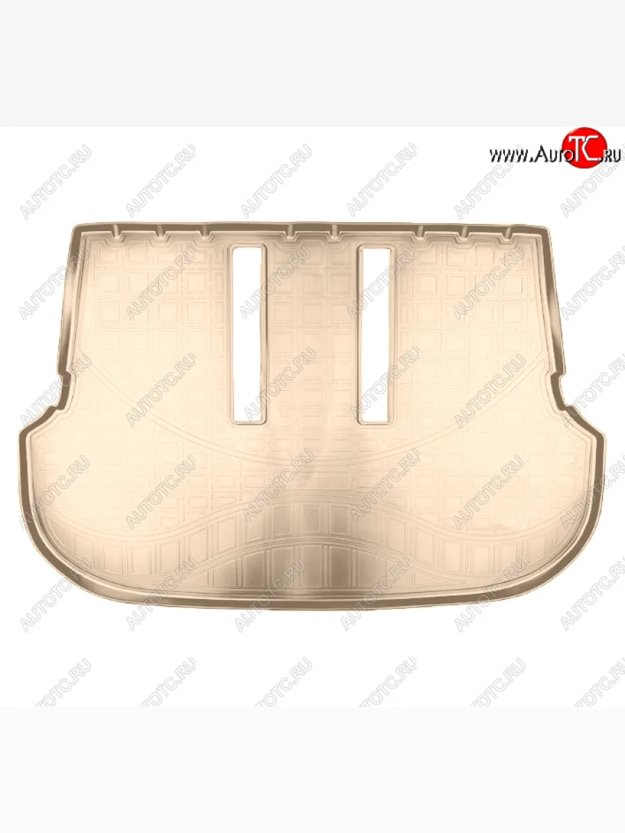 Коврик багажника Norplast (7 мест, разложенный 3 ряд) Toyota Fortuner AN160 дорестайлинг (2015-2020) (Бежевый)  в Перми Пермском крае
