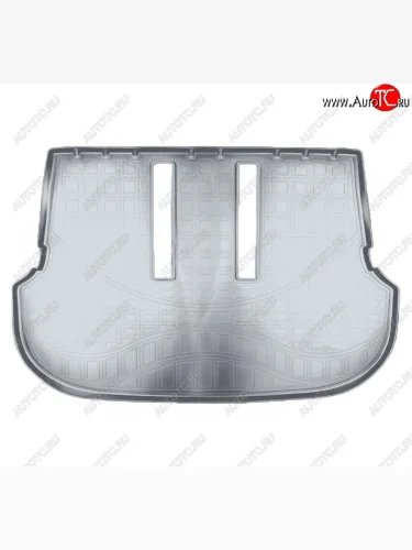 Коврик багажника Norplast (7 мест, разложенный 3 ряд) (Серый) Toyota Fortuner AN160 рестайлинг (2020-2025)