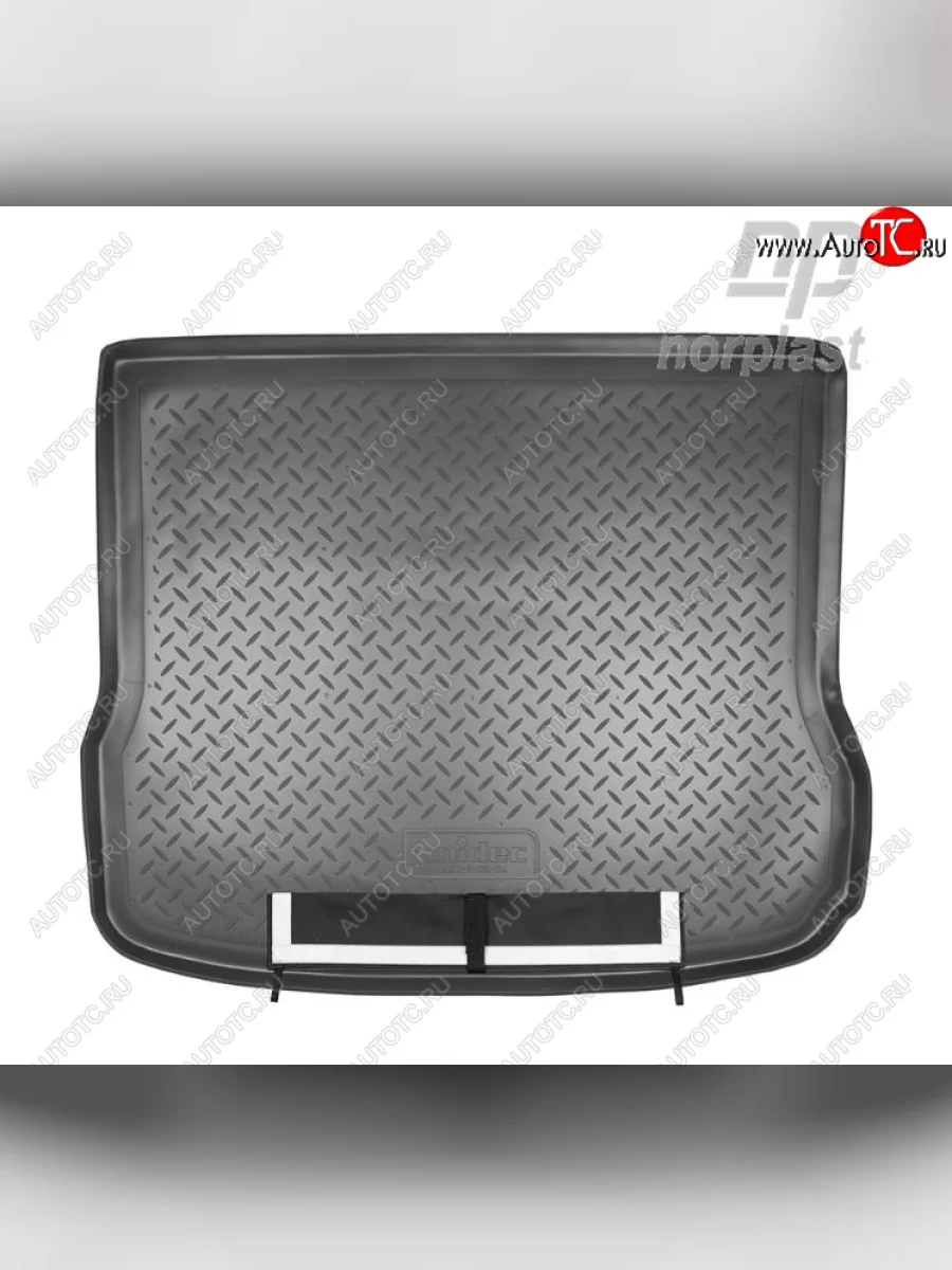 Коврик багажника Norplast Audi Q5 8R дорестайлинг (2008-2012) (Черный, с погрузочным ковриком (фартуком))  с доставкой в г. Керчь