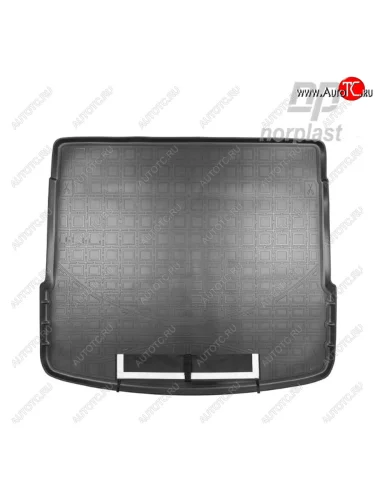 Коврик багажника Norplast (Черный, с погрузочным ковриком (фартуком)) Audi Q5 FY дорестайлинг (2017-2020)