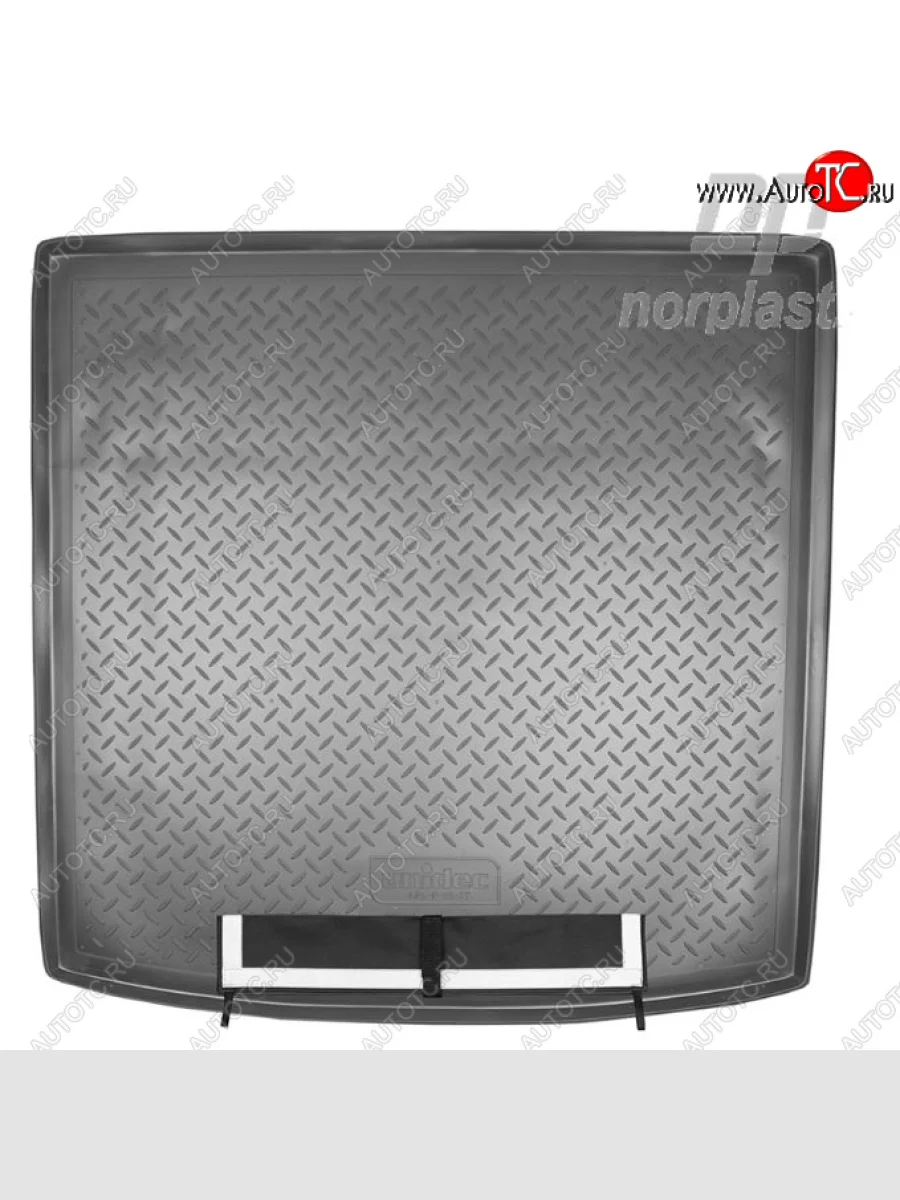 Коврик багажника Norplast Audi Q7 4L дорестайлинг (2005-2009) (Черный, с погрузочным ковриком (фартуком))  в Керчи Республика Крым