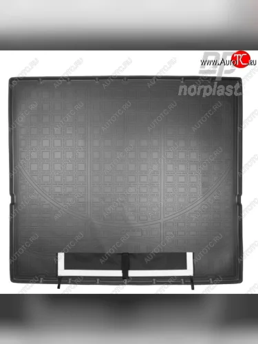 Коврик багажника Norplast (сложенный 3 ряд) (Черный, с погрузочным ковриком (фартуком)) Chevrolet Tahoe K2UC (2014-2021)