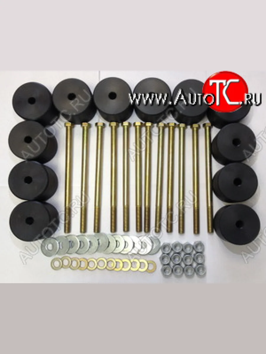 Боди лифт комплект Алком (50 мм) Уаз 315195 Хантер (2003-2025) (чёрный цвет, капролон Ø70 мм)  в Керчи Республика Крым