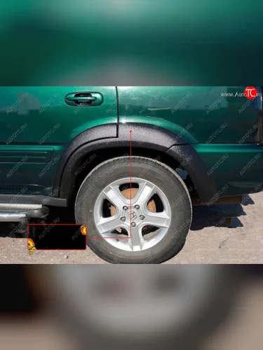 Расширитель арки RA (30 мм, задний правый) (Поверхность шагрень) Honda CR-V  RD1,RD2,RD3 (1995-1998)  дорестайлинг